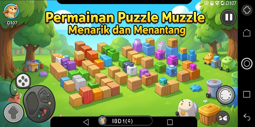 Tangkapan layar utama menampilkan gameplay Puzzle yang menarik.