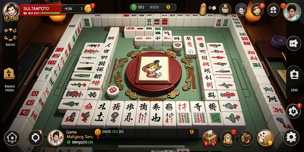 Gameplay seru SULTANTOTO dengan tingkat Mahjong yang menantang.